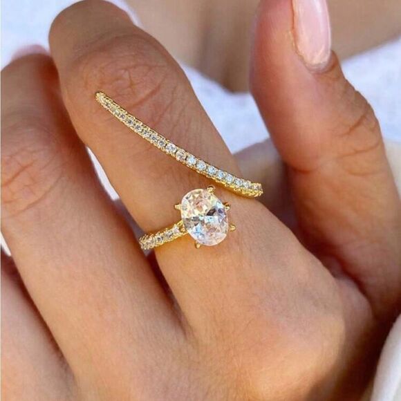 Vintage diamond ring M478 - Picture 1 of 4